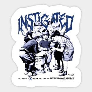 Instigated Streetwear Design Sticker